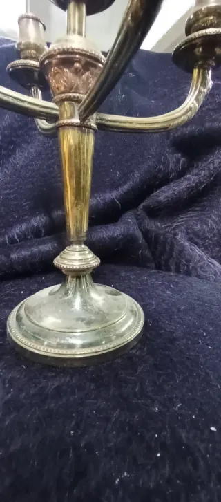 Par de candelabros de 5 brazos principios de siglo