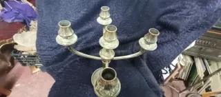Par de candelabros de 5 brazos principios de siglo