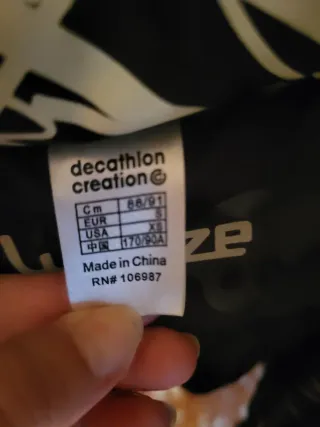 Chaqueta plumífero wed'ze negra y marrón