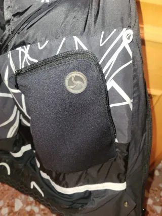 Chaqueta plumífero wed'ze negra y marrón