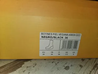 Botín de plataforma negro