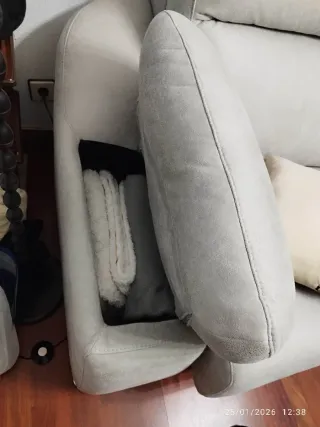Sofá de 2 plazas beige como nuevo