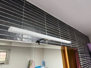 Luz LED Baño Plata y Blanco