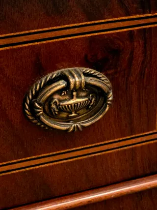 Armario y 2 Mesillas Madera Noble Raíz