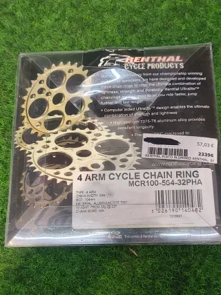 Plato Renthal 7075-T6 Aluminio 32t