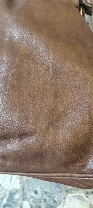 Borsa in vera pelle marrone