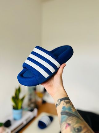 Sandalias Adidas Adilette 24 Azul/Blanco