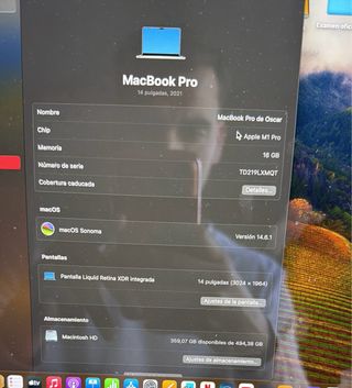 Macbook Pro 13 M1 Pro 512GB 16GB