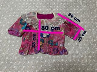 Traje de Fallera Rosa Multicolor