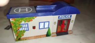 Estación Policía Playmobil con Moto y Accesorios