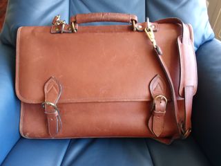 Maletín Piel Genuina Marrón