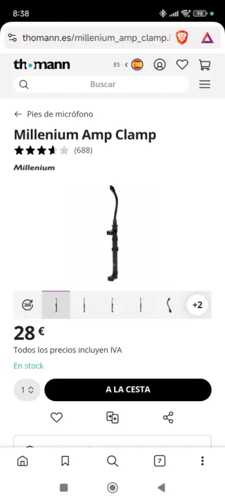 Supporto microfono per amplificatore