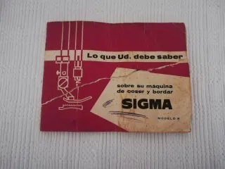 Manual Máquina Coser Sigma Modelo H