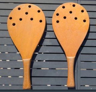 Palas de playa de madera