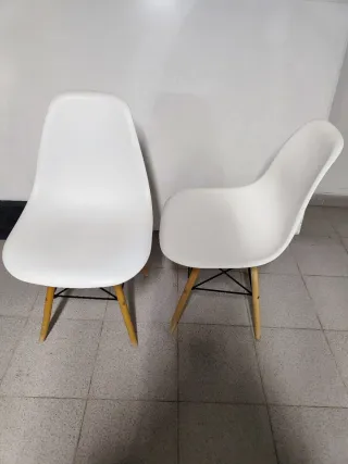 2 Sillas Ikea Blancas Madera
