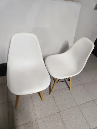 2 Sillas Ikea Blancas Madera
