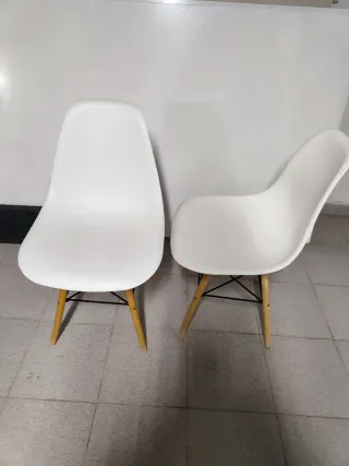 2 Sillas Ikea Blancas Madera