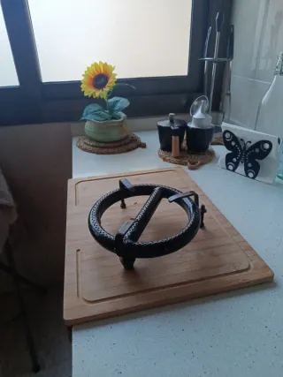 Paellero adaptable para encimera de gas