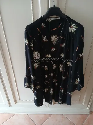 Vestito Opera donna nero floreale
