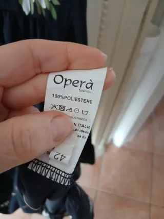 Vestito Opera donna nero floreale