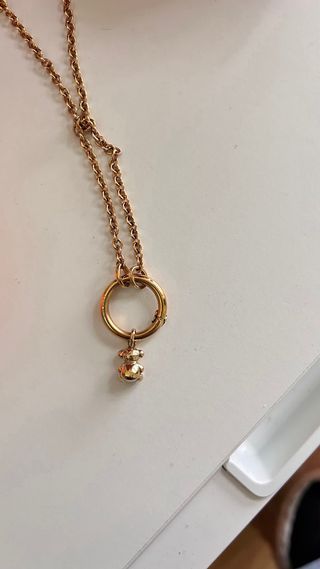 Collar Tous Aro y Oso Dorado