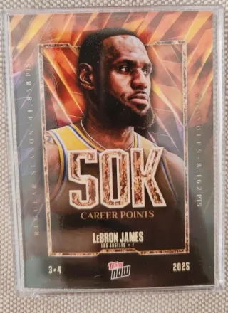 LeBron James Topps Now 50K Career Points