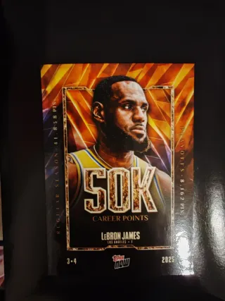 LeBron James Topps Now 50K Career Points