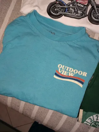 Lotto 6 magliette maniche lunghe bambino 6-7 anni