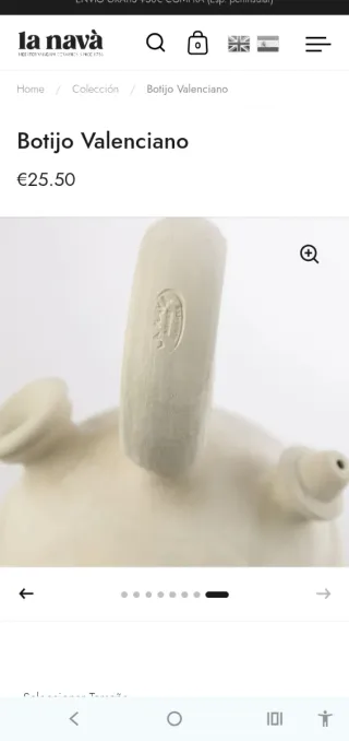 Botijo Valenciano La Navà 30x16 6unidades,precio u