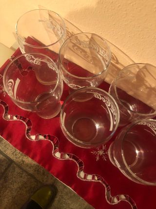 Set 6 Bicchieri Coca-Cola Vetro grandi