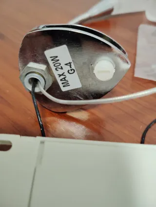 Aplique Baño Espejo Metal y Cristal