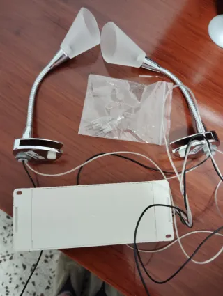 Aplique Baño Espejo Metal y Cristal