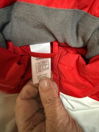 Mono de esquí niña rojo Talla 10