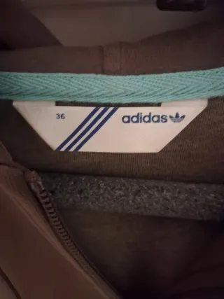 Chaqueta Adidas Marrón y Celeste Talla S