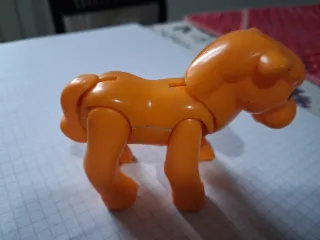 Cavallino vintage Lego arancione