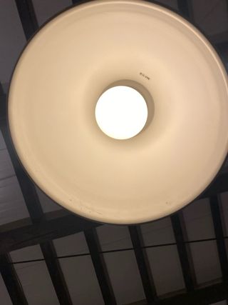 2 Lámparas Colgantes Metálicas Plateadas