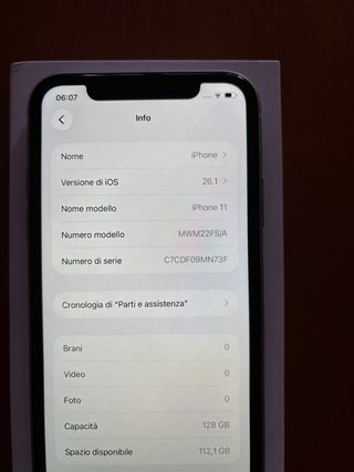 iPhone 11 Bianco 128 GB