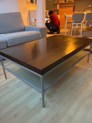 Mesa de salón/escritorio madera y metal