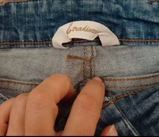 Calções Stradivarius Azuis Tamanho 38