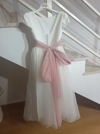 Vestido de comunión niña blanco