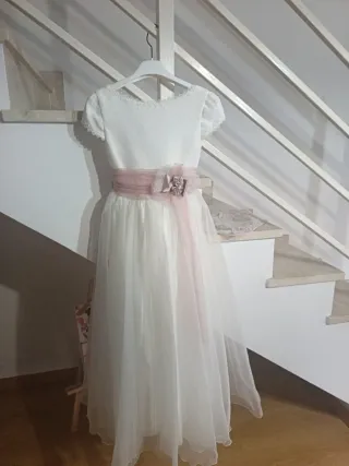 Vestido de comunión niña blanco