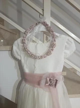 Vestido de comunión niña blanco