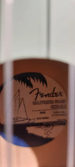 Ukelele Fender con funda y cuerdas
