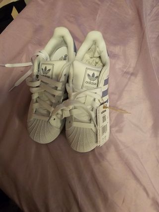 Adidas Superstar Talla 36 Azul/Blanco