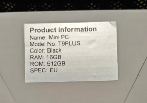 Mini PC T9 Plus (JUAN)