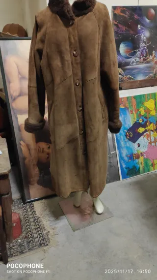 Cappotto lungo donna shearling