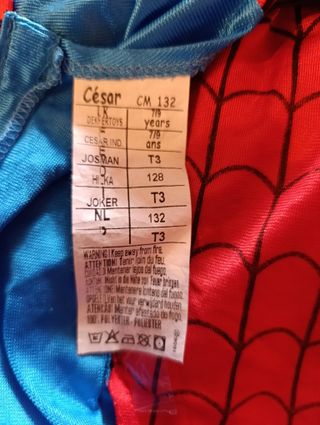 Spider-Man Costume Carnevale Bambino 132cm