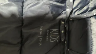 Chaquetón niña estrellas gris