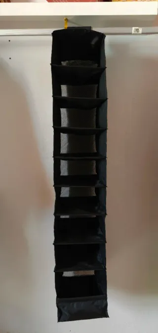 Organizador de tela negro colgante