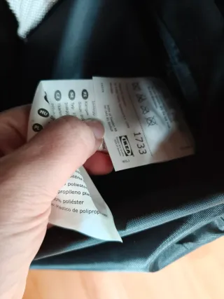 Organizador de tela negro colgante